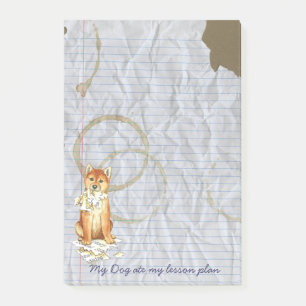My Shiba Inu Ate My Lessingplan Post-it Klebezettel