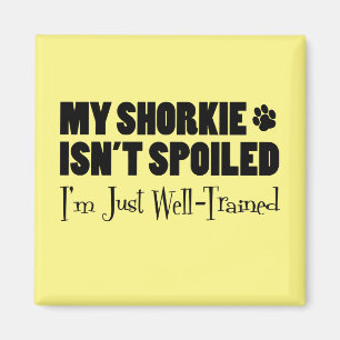 My Shorkie Isn't Spoiled I'm Just Well Trained Magnet