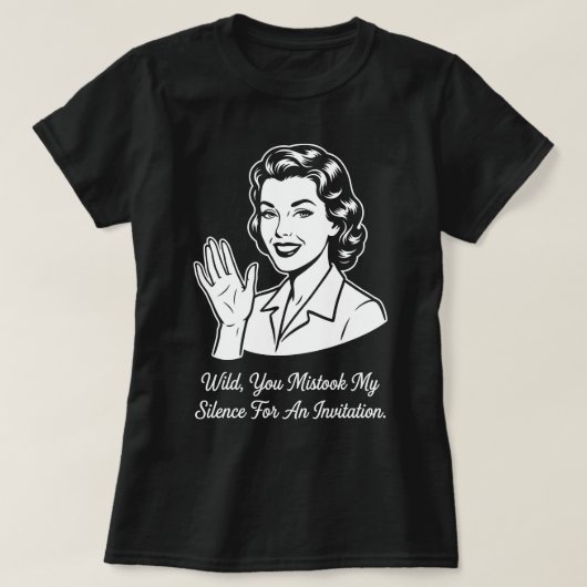 My Silence for Invitation Retro T-Shirt (Design vorne)