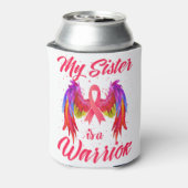 My Sister Is A Warrior Breast Cancer Awareness Dosenkühler (Kanne Rückseite)