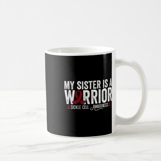 My Sister Is A Warrior Sca Sickle Cell Disease Awa Kaffeetasse (Rechts)