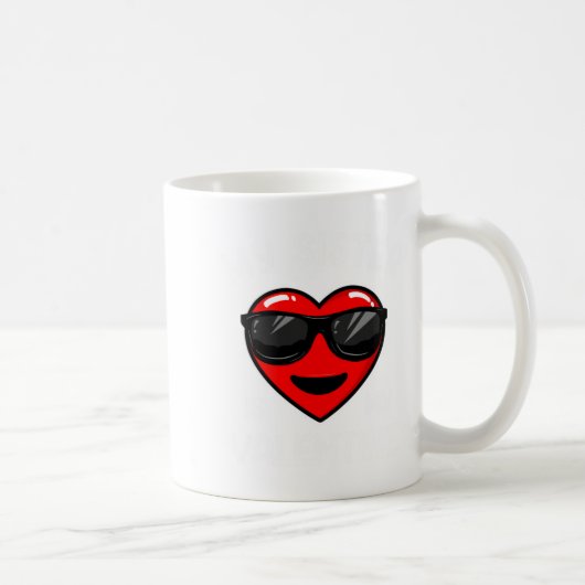 My Sister Is My Valentine Heart Sungles Boy Girl  Kaffeetasse (Rechts)