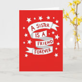 My Sister My Forever Friend Card Karte (Gelbe Blume)