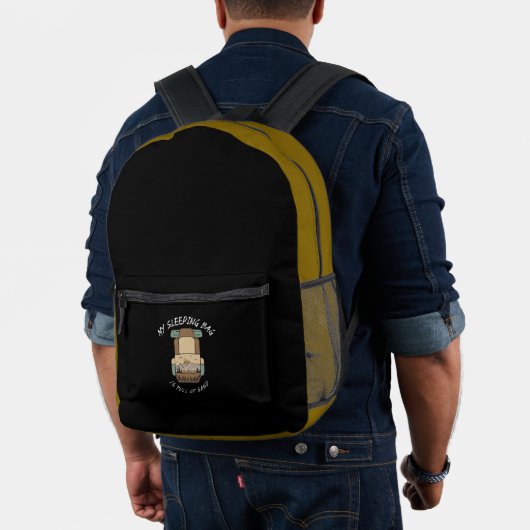 My Sleeping Bag İs Full Of Sand Desert Camping Bedruckter Rucksack (Insitu (Modell))