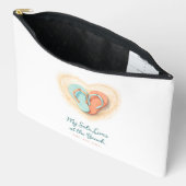My Sole Lives at the Beach Zipper Pouch Zubehörtasche (Offen)