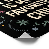 My Son In Law Is My Favorite Child Funny Family Ma Poster (Ecke)