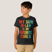 My Son In Law Is My Favorite Child Retro Funny Fam T-Shirt (Vorne ganz)
