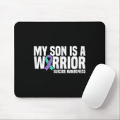 My Son is a Warrior Suicide Prevention Awareness Mousepad (Mit Mouse)