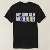 My Son is a Warrior Testicular Cancer Awareness  T-Shirt (Design vorne)