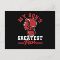 My son's biggest fan funny boxing mom box