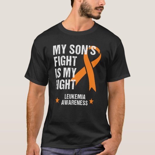 My Son's Fight is My Fight Leukemia Awareness T-Shirt (Vorderseite)