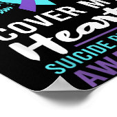 My Son's Wings Cover Heart Suicide Awareness Ribbo Poster (Ecke)