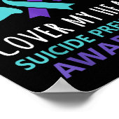 My Son's Wings Cover Heart Suicide Awareness Ribbo Poster (Ecke)