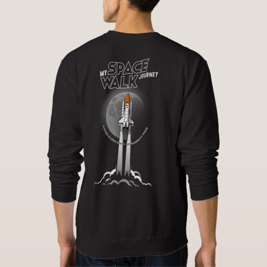 My spacewalk Journey (Dark mode) | Men Sweatshirt (Rückseite)