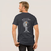 My spacewalk Journey (Dark mode) | Men Tri-Blend Shirt (Rückseite voll)