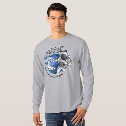 My spacewalk Journey | Men Long Sleeve T-Shirt (Vorne ganz)
