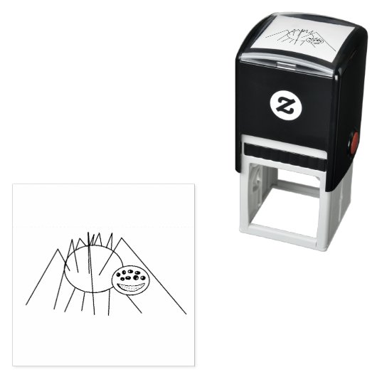 My Spider Line Cartoon Permastempel (Beispiel)
