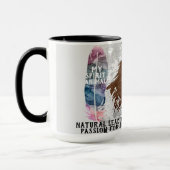 "My Spirit Animal" Die Falkenkaffee-Tasse Tasse (Links)