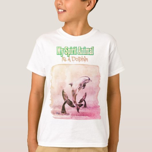 My Spirit Animal Is A dolphin T-Shirt (Vorderseite)