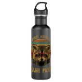 My Spirit Animal ist ein Trash Panda lustiges Raco Edelstahlflasche (Vorderseite)