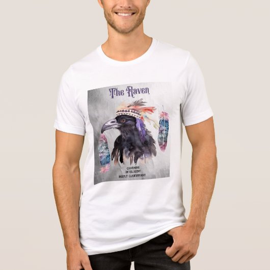 "My Spirit Animal" The Raven Sep - Oct Tri-Blend Shirt (Vorderseite)
