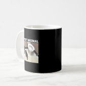 My Srit Animal Drunk Raccoon Funny Lazy Mood Kaffeetasse (Vorderseite Links)
