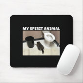 My Srit Animal Drunk Raccoon Funny Lazy Mood  Mousepad (Mit Mouse)