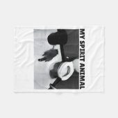 My Srit Animal Funny Drunk Raccoon Meme Fleecedecke (Vorderseite (Horizontal))