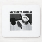 My Srit Animal Funny Drunk Raccoon Meme  Mousepad (Vorne)