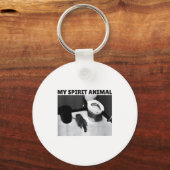 My Srit Animal Funny Drunk Raccoon Meme  Schlüsselanhänger (Vorderseite)