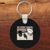 My Srit Animal Raccoon Trash Panda Drunk In The Ba Schlüsselanhänger (Vorderseite)