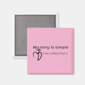 My story is simple magnet (Vorderseite/Rückseite)