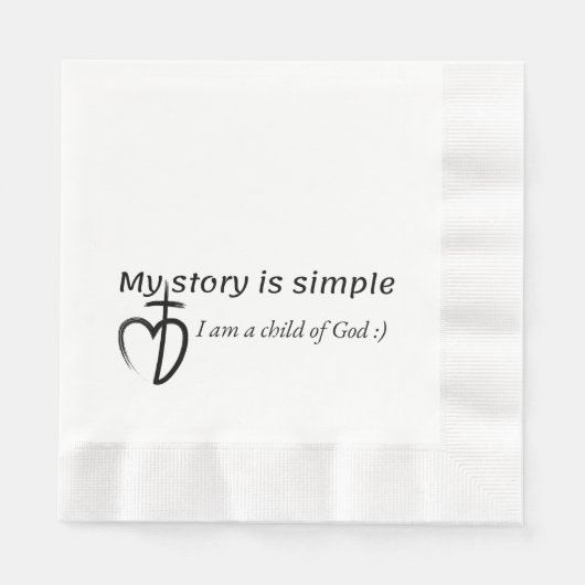 My story is simple serviette (Vorderseite)