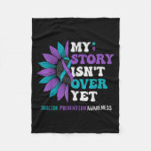My Story Isn't Over Yet Suicide Prevention Awarene Fleecedecke (Vorderseite)