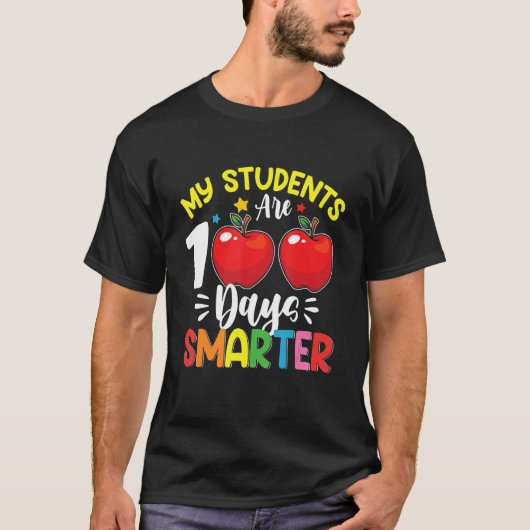 My Students Are 100 Days Smarter 100th Day of Scho T-Shirt (Vorderseite)