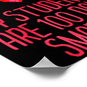 My Students Are 100 Days Smarter Rainbow Valentine Poster (Ecke)