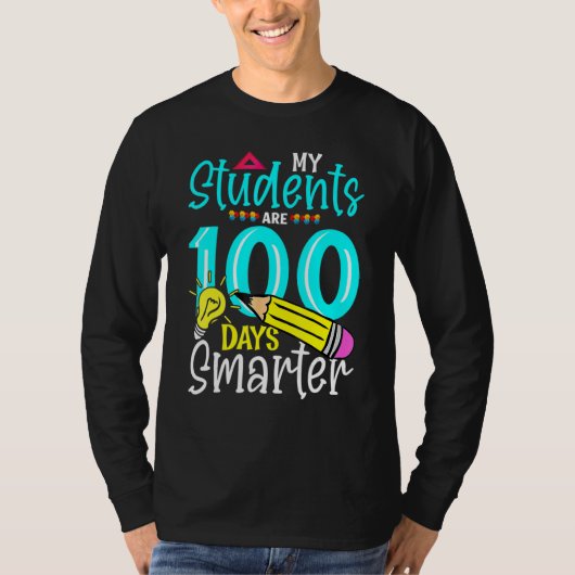 My Students Are 100 Days Smarter School Gift Kids  T-Shirt (Vorderseite)