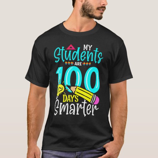 My Students Are 100 Days Smarter School Gift Kids T-Shirt (Vorderseite)