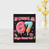 My Students Are 67 Days Smarter Funny Teacher Kids Karte (Gelbe Blume)