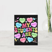 My Students Are Kind Strong Valentine Teacher Wome Karte (Vorderseite)