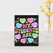 My Students Are Kind Strong Valentine Teacher Wome Karte (Gelbe Blume)