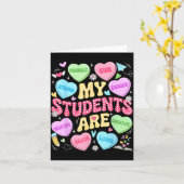 My Students Are Kind Strong Valentine Teacher Wome Karte (Gelbe Blume)