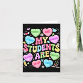 My Students Are Kind Strong Valentine Teacher Wome Karte (Vorderseite)