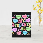 My Students Are Kind Strong Valentine Teacher Wome Karte (Gelbe Blume)