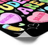My Students Are Kind Strong Valentine Teacher Wome Poster (Ecke)