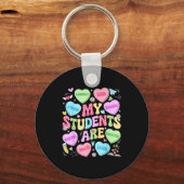 My Students Are Kind Strong Valentine Teacher Wome Schlüsselanhänger (Vorderseite)