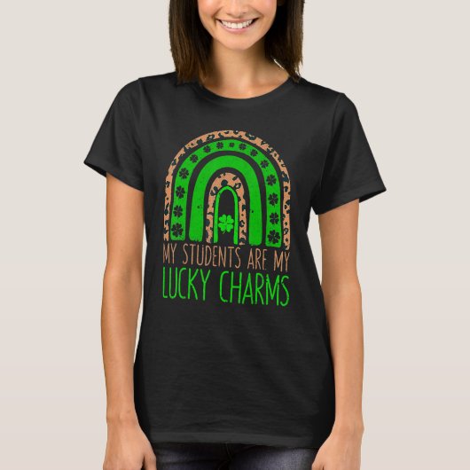 My Students Are My Lucky Charms Teacher St Patrick T-Shirt (Vorderseite)
