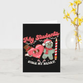 My Students Stole My Heart Gingerbread Christmas E Karte (Gelbe Blume)