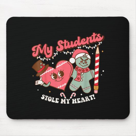My Students Stole My Heart Gingerbread Christmas E Mousepad (Vorne)