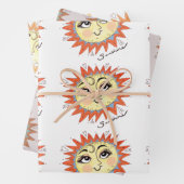 My Sunshine Sun Illustration Geschenkpackung 3 Pac Geschenkpapier Set (Beispiel)